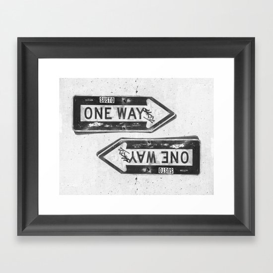 One Way? Framed Art Print