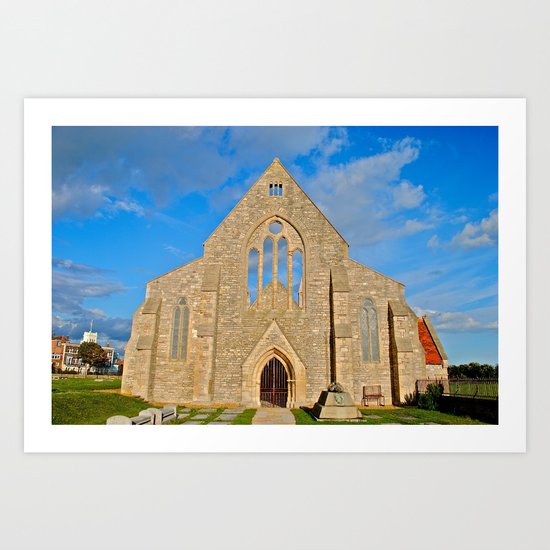 Church with no roof Art Print