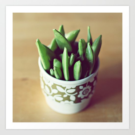 Sugar peas Art Print