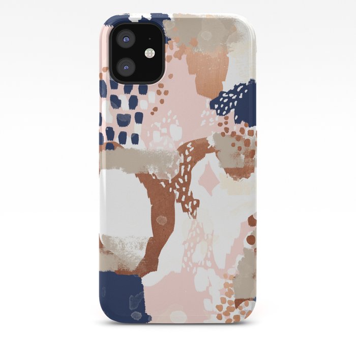 Sonia Rose Gold Navy Copper Modern Abstract Rosegold Trendy