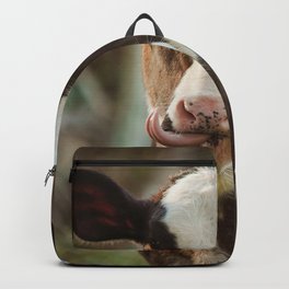 Baby Cow Backpack | Animal, Cute, Cows, Baby, Nature, Beautiful, Digital, Farmland, Cow, Vaca 