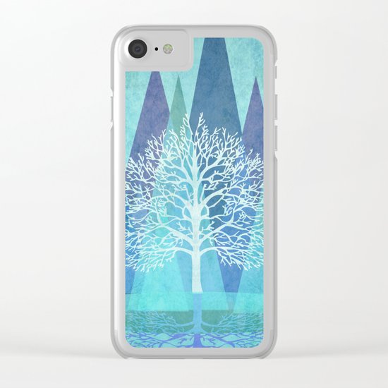 Winter Tree Clear iPhone Case