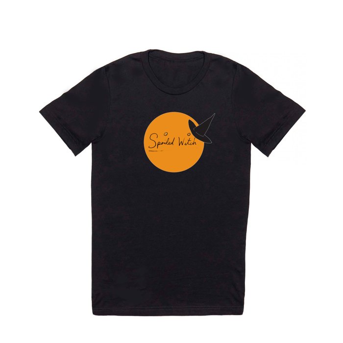 Spoiled Witch Orange & Black T Shirt