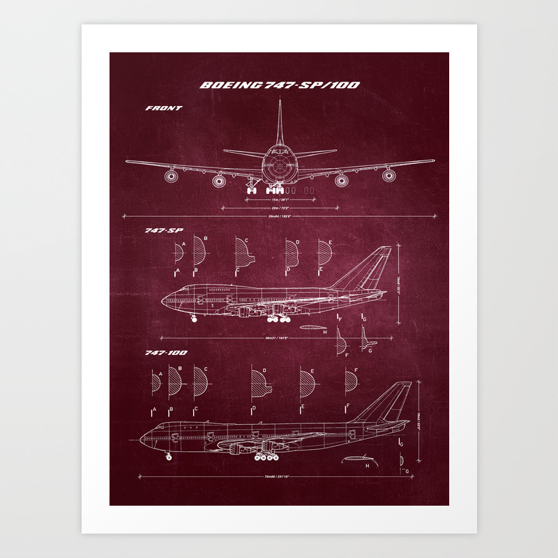 747 airplane blueprints
