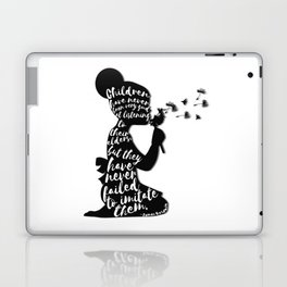 Children have never been very good at listening to their elders, but they have never failed to imita Laptop Skin