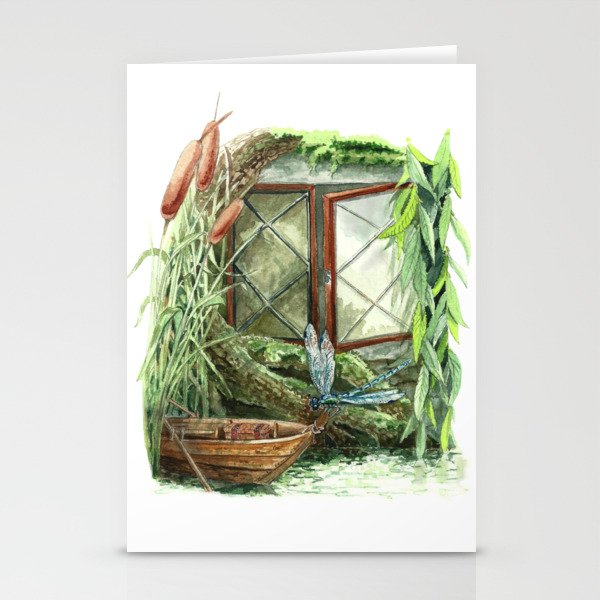 Wind in the Willows Window Stationery Cards