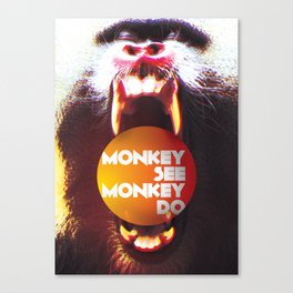 Monkey see Monkey do Canvas Print