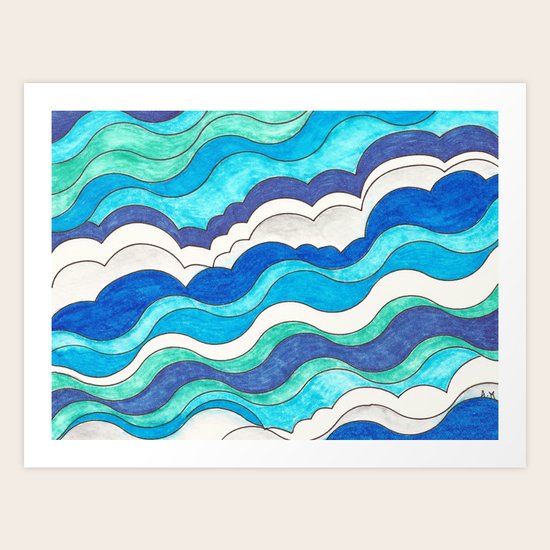 Make Waves II Art Print
