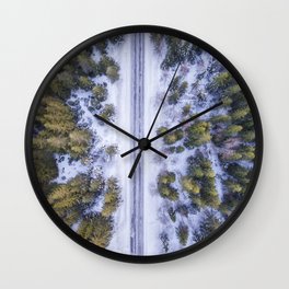 Winter Wall Clock