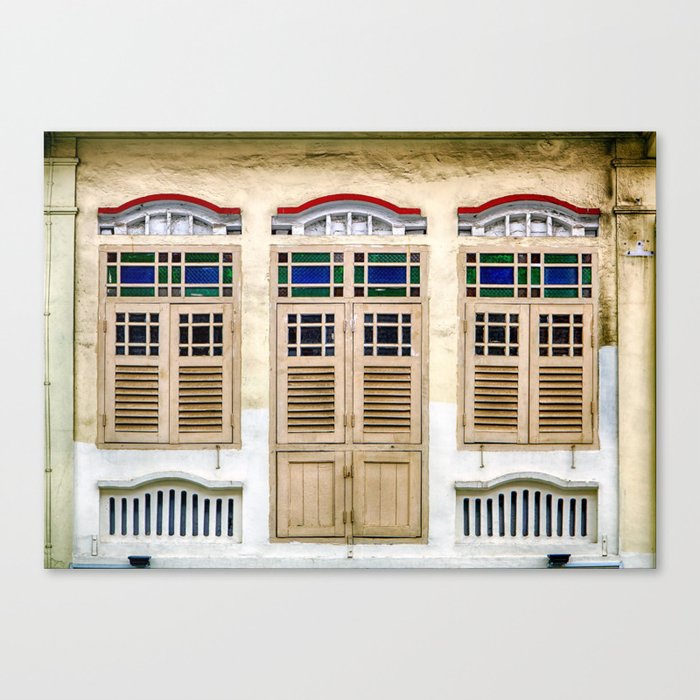 The Singapore Shophouse Canvas Print