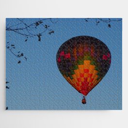 Hot Air Balloon in Evening Sky Jigsaw Puzzle