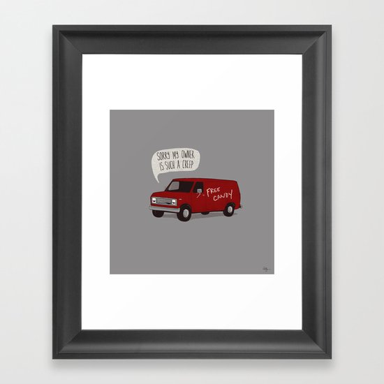 Creeper Van Framed Art Print