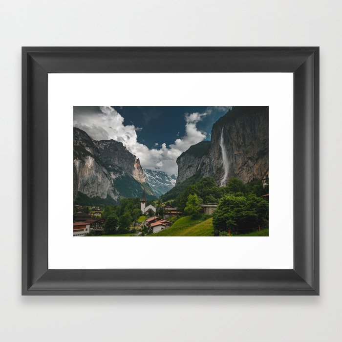 Lauterbrunnen Valley Framed Art Print