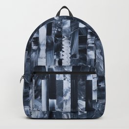 Black and White Abstract Backpack | Painting, Originalart, Geometricabstraction, Opart, Cherylhayman, Acrylicpainting, Creative, Abstractart, Hardedgeart, Monochromatic 