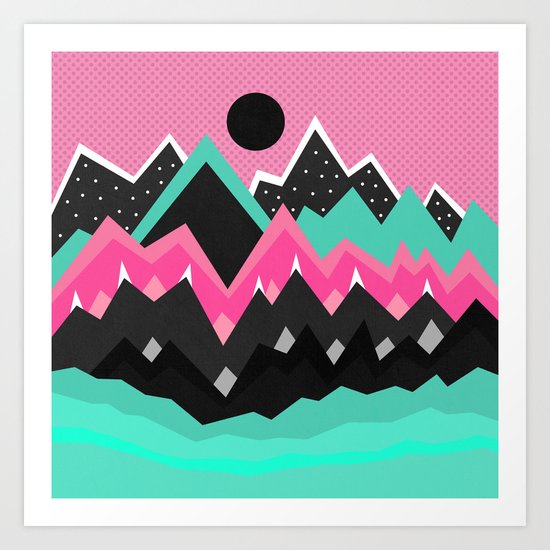 Little land of frosting Art Print