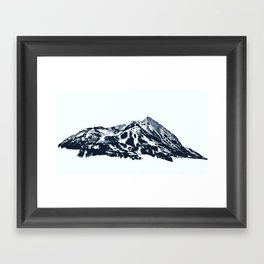 Mt. Crested Butte Framed Art Print