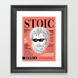 Stoic. Seneca Framed Art Print