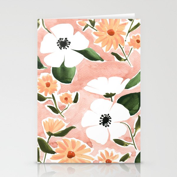 Summer Florals Stationery Cards