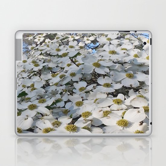 Blanket of Dogwood blooms Laptop & iPad Skin