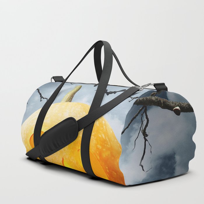 Halloween Pumpkin on Field Duffle Bag