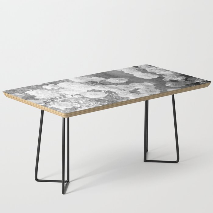 black and white floral vintage photo effect Coffee Table