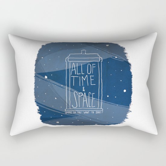 All Of Time And Space Rectangular Pillow