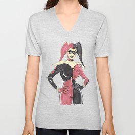 Harley Quinn V Neck T Shirt