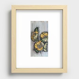 yellow cluster Recessed Framed Print