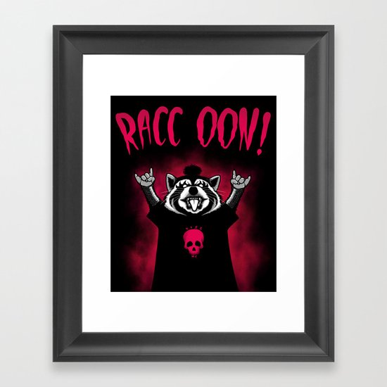 Raccoon! Framed Art Print