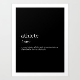 Athlete Art Print