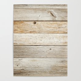 Rustic Barn Board Wood Plank Texture Poster