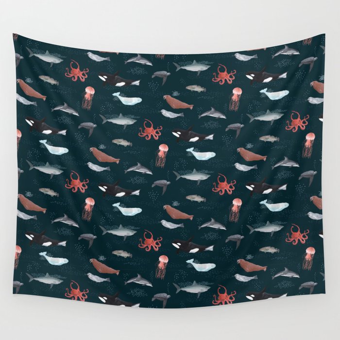 Ocean Life Wall Tapestry