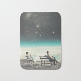 You Were There, in my Deepest Silence Bath Mat | Graphicdesign, Popart, Curated, Planet, Friendship, Space, Beautiful, Serenity, Universe, Digital 