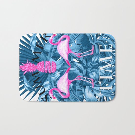 summer time tropical Bath Mat