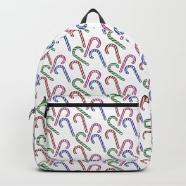 Gliiter Candy Cane Pattern Backpack