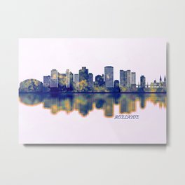 Adelaide Skyline Metal Print | Illustration, Decor, Urban, City, Art, Landscape, Modern, Cityscape, Australia, Skyscrapers 