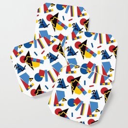 Postmodern Primary Color Party Decorations Coaster