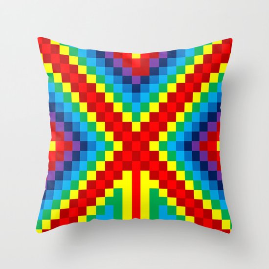 Fuzz Line #4 Throw Pillow