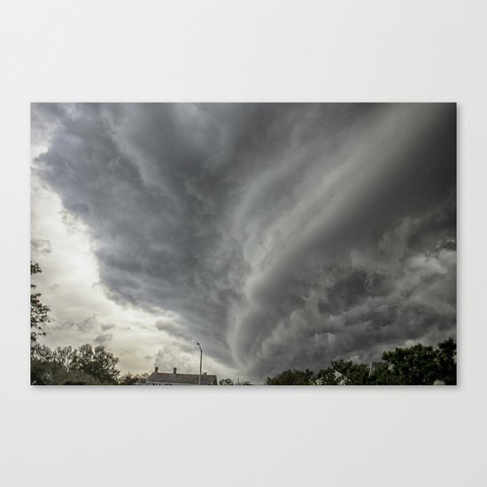 Cloud Wall Turning Canvas Print