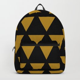 Geometric Pattern Golden Triangle Antique Lover  Backpack