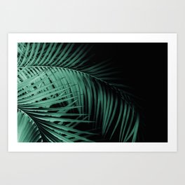 Palm Leaves Green Vibes #7 #tropical #decor #art #society6 Art Print