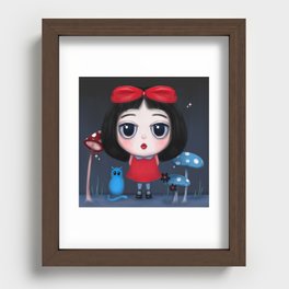 "Boop" Creepy girl Recessed Framed Print
