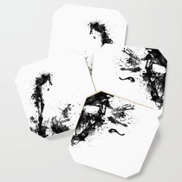 Frank (Donnie Darko). Ink Blot Painting Coaster
