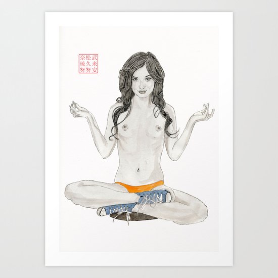 Converse Buddha Art Print