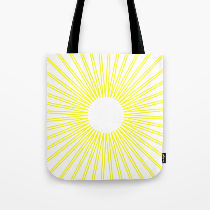 sun with white background Tote Bag