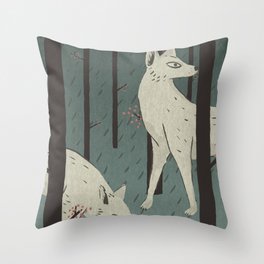 Wolves Throw Pillow