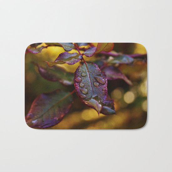 colourful leaves Bath Mat