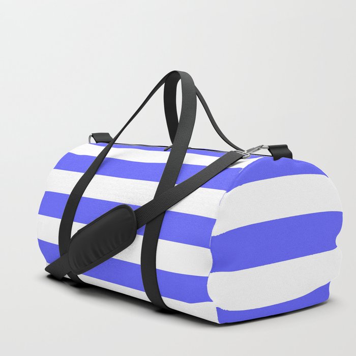 Stripes (Blue & White Pattern) Duffle Bag
