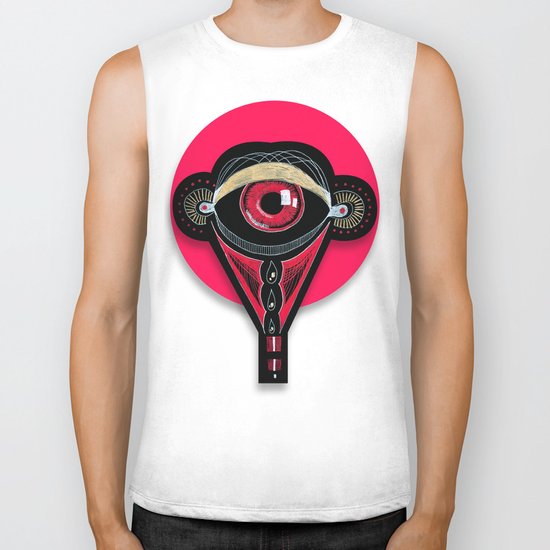 RED Eye Biker Tank