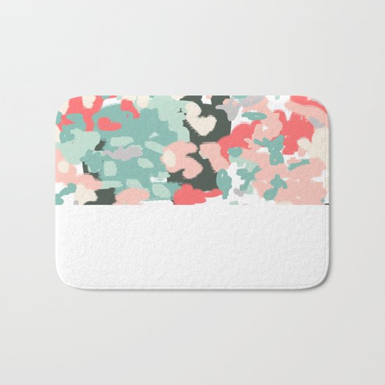 Nashe - abstract painting trendy color bright modern painting for dorm urban beach decor southern Bath Mat